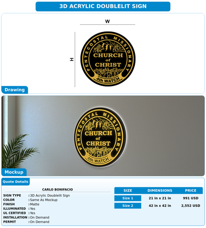 CUSTOM MOCKUP SIGN FOR Carlo Bonifacio