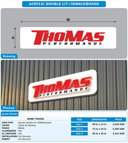 CUSTOM MOCKUP SIGN FOR BOBBY THOMAS