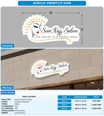 CUSTOM MOCKUP SIGN FOR Emily Sollars