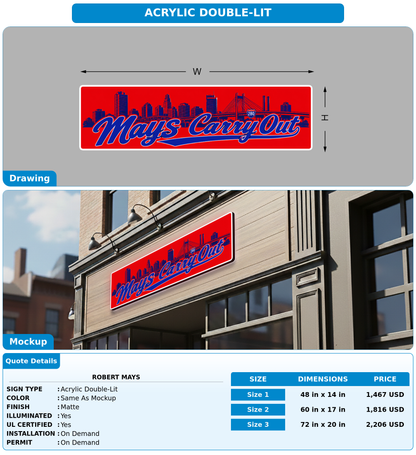CUSTOM MOCKUP SIGN FOR Robert Mays