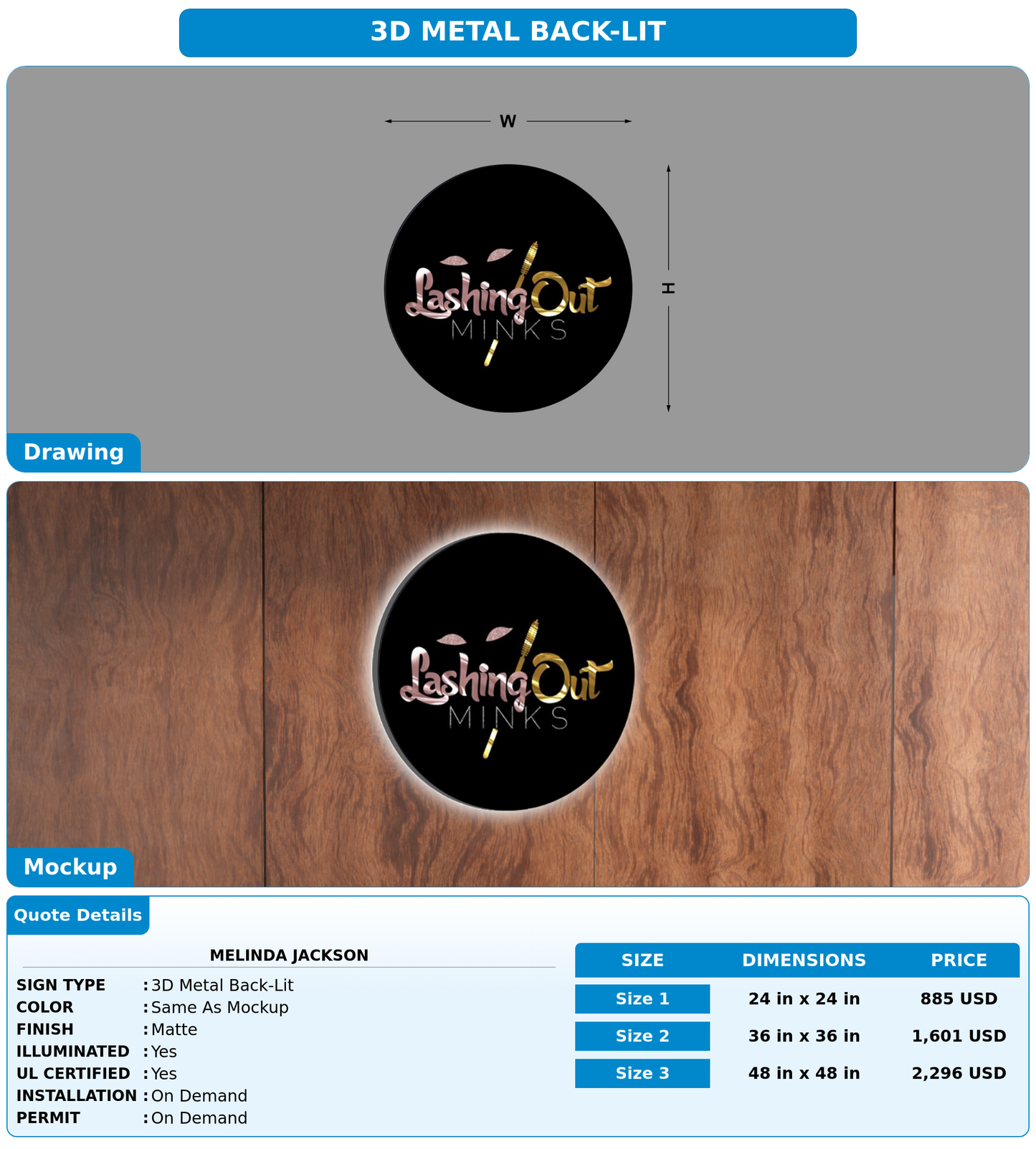 CUSTOM MOCKUP SIGN FOR MELINDA JACKSON