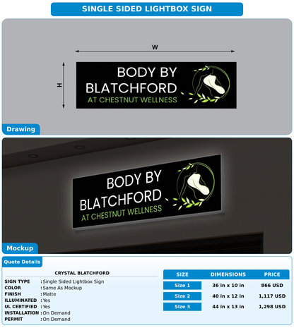 CUSTOM MOCKUP SIGN FOR Crystal Blatchford