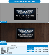 CUSTOM MOCKUP SIGN FOR Leigh Wing