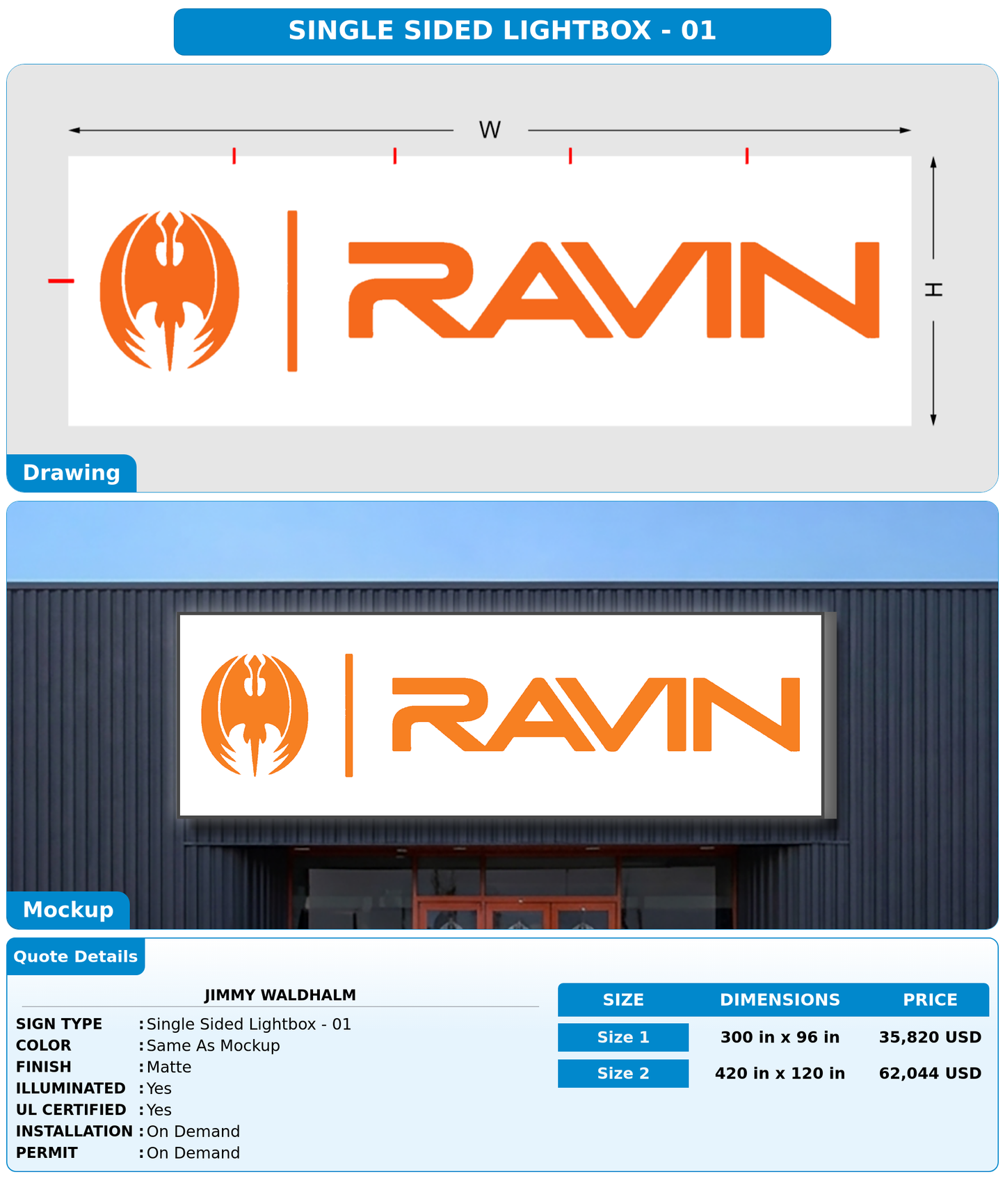 CUSTOM MOCKUP SIGN FOR jimmy waldhalm