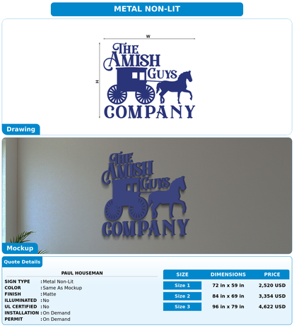 CUSTOM MOCKUP SIGN FOR Paul Houseman