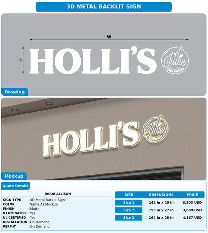 CUSTOM MOCKUP SIGN FOR Jacob Allison