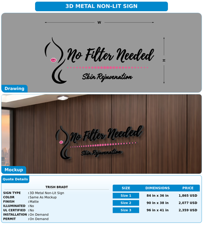 CUSTOM MOCKUP SIGN FOR Trish Bradt