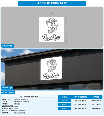 CUSTOM MOCKUP SIGN FOR Jacqueline Machen
