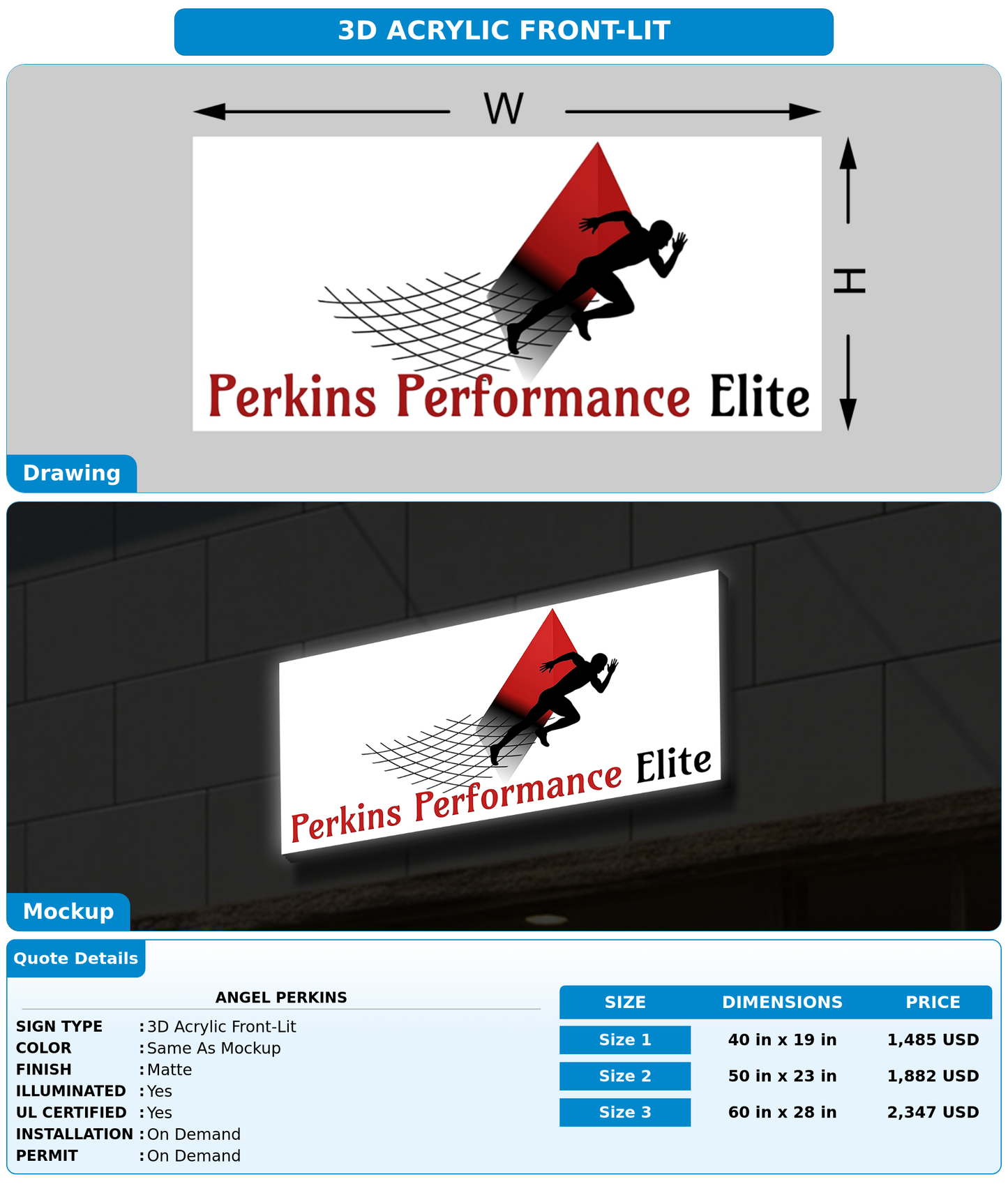 CUSTOM MOCKUP SIGN FOR Angel Perkins
