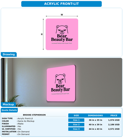CUSTOM MOCKUP SIGN FOR Brooke Stephenson