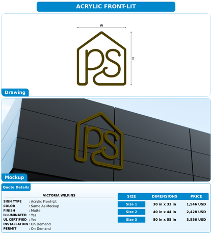 CUSTOM MOCKUP SIGN FOR Victoria Wilkins
