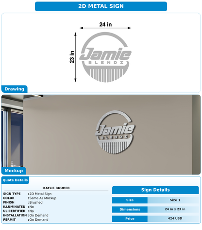 CUSTOM MOCKUP SIGN FOR Kaylie Booher