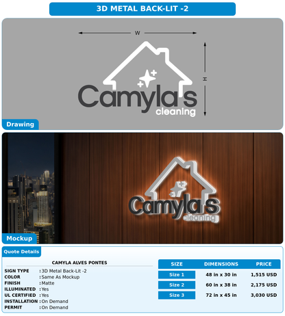 CUSTOM MOCKUP SIGN FOR Camyla Alves Pontes
