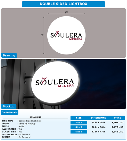 CUSTOM MOCKUP SIGN FOR Anja
  Mejia