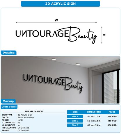 CUSTOM MOCKUP SIGN FOR Tanissa Carmon