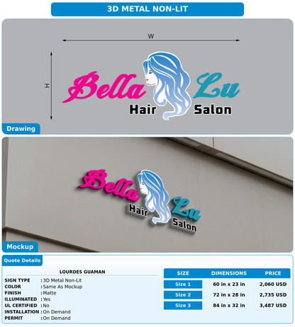 CUSTOM MOCKUP SIGN FOR Lourdes
  Guaman