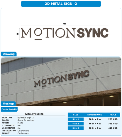 CUSTOM MOCKUP SIGN FOR avital steinberg