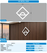 CUSTOM MOCKUP SIGN FOR Alexis Q
