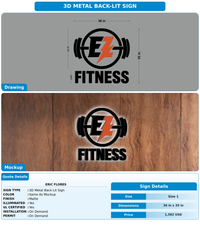 CUSTOM MOCKUP SIGN FOR Eric Flores