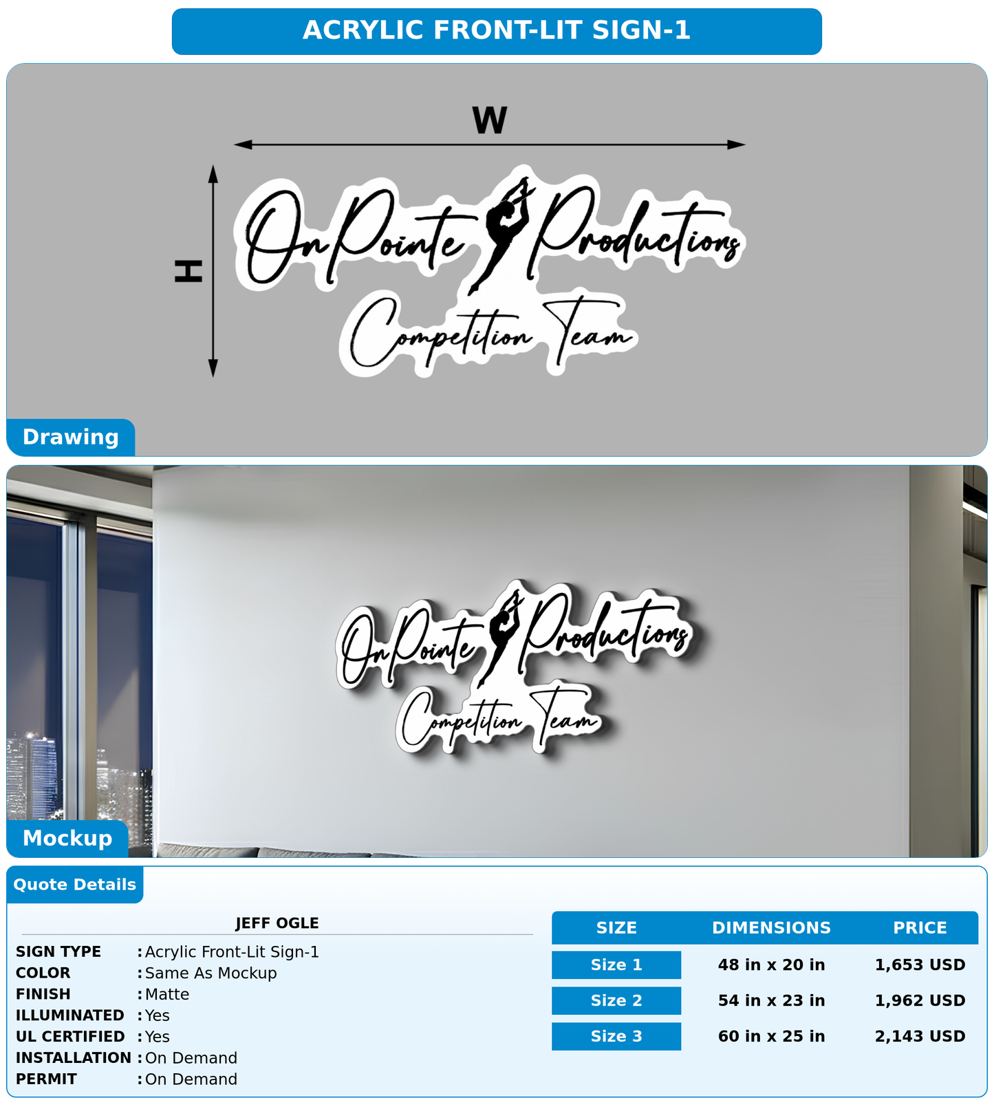 CUSTOM MOCKUP SIGN FOR Jeff Ogle