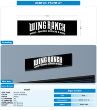 CUSTOM MOCKUP SIGN FOR Wendy