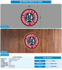 CUSTOM MOCKUP SIGN FOR Justin Goehring