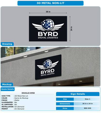 CUSTOM MOCKUP SIGN FOR Douglas Byrd