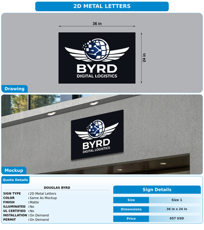 CUSTOM MOCKUP SIGN FOR Douglas Byrd