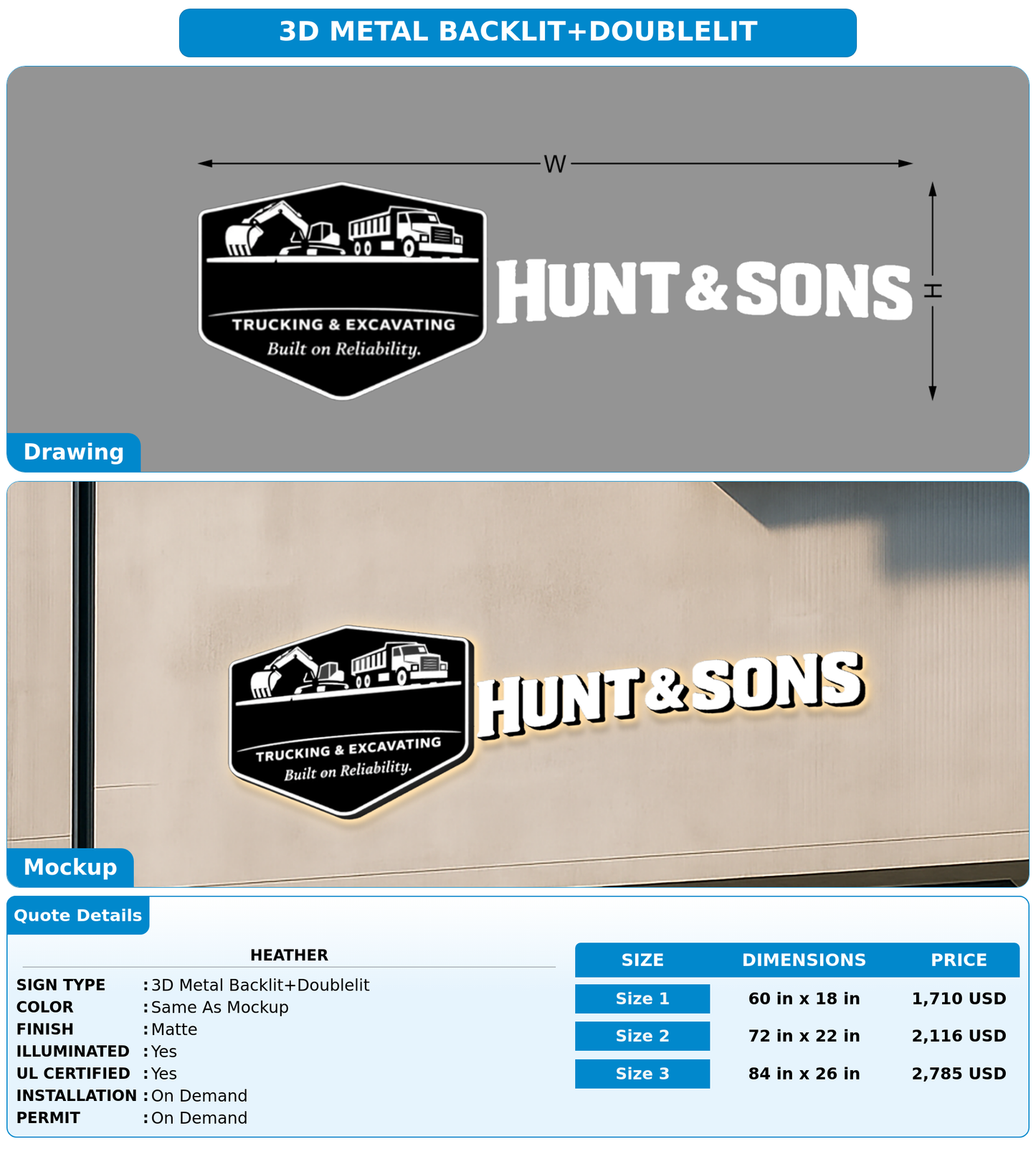 CUSTOM MOCKUP SIGN FOR Heather
