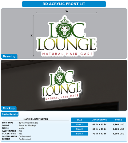 CUSTOM MOCKUP SIGN FOR Marchel Raffington