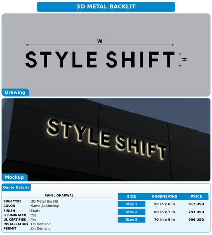 CUSTOM MOCKUP SIGN FOR Rahil Gharwal