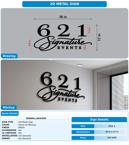 CUSTOM MOCKUP SIGN FOR Kendall Jackson