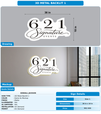 CUSTOM MOCKUP SIGN FOR Kendall Jackson