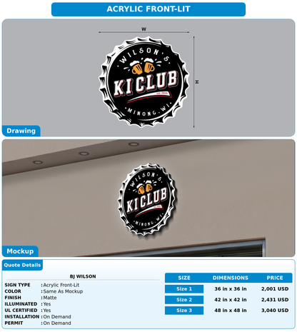 CUSTOM MOCKUP SIGN FOR Bj Wilson