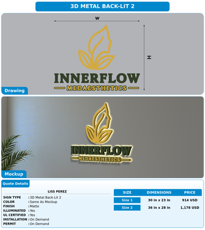 CUSTOM MOCKUP SIGN FOR Liss Perez