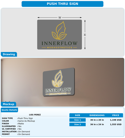 CUSTOM MOCKUP SIGN FOR Liss Perez