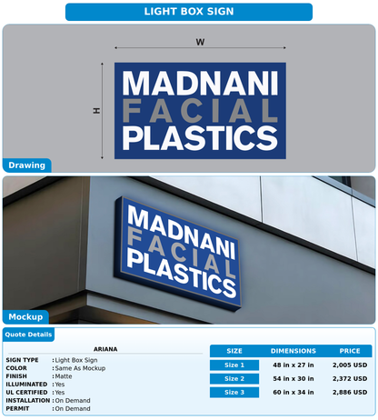 CUSTOM MOCKUP SIGN FOR Ariana