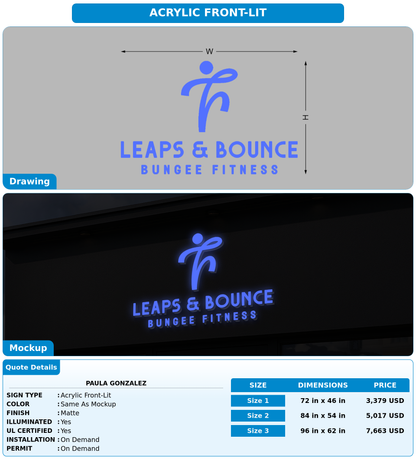 CUSTOM MOCKUP SIGN FOR Paula Gonzalez