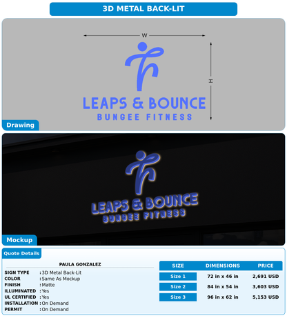 CUSTOM MOCKUP SIGN FOR Paula Gonzalez