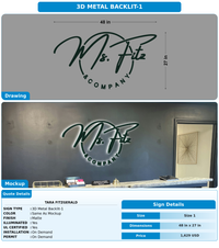 CUSTOM MOCKUP SIGN FOR Tara Fitzgerald
