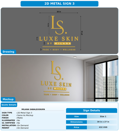 CUSTOM MOCKUP SIGN FOR Milana Sabaleuskaya