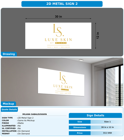 CUSTOM MOCKUP SIGN FOR Milana Sabaleuskaya