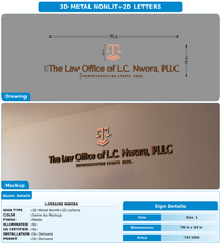 CUSTOM MOCKUP SIGN FOR Lorraine Nwora