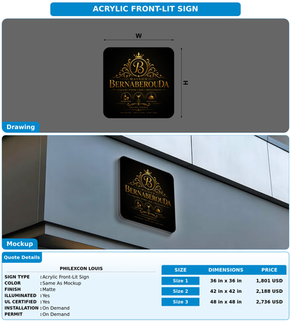 CUSTOM MOCKUP SIGN FOR Philexcon Louis