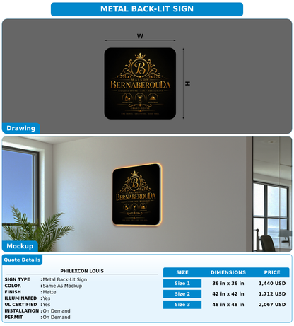 CUSTOM MOCKUP SIGN FOR Philexcon Louis