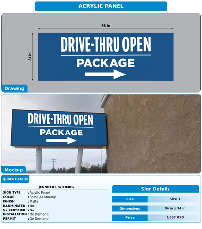 CUSTOM MOCKUP SIGN FOR Jennifer L Wieburg