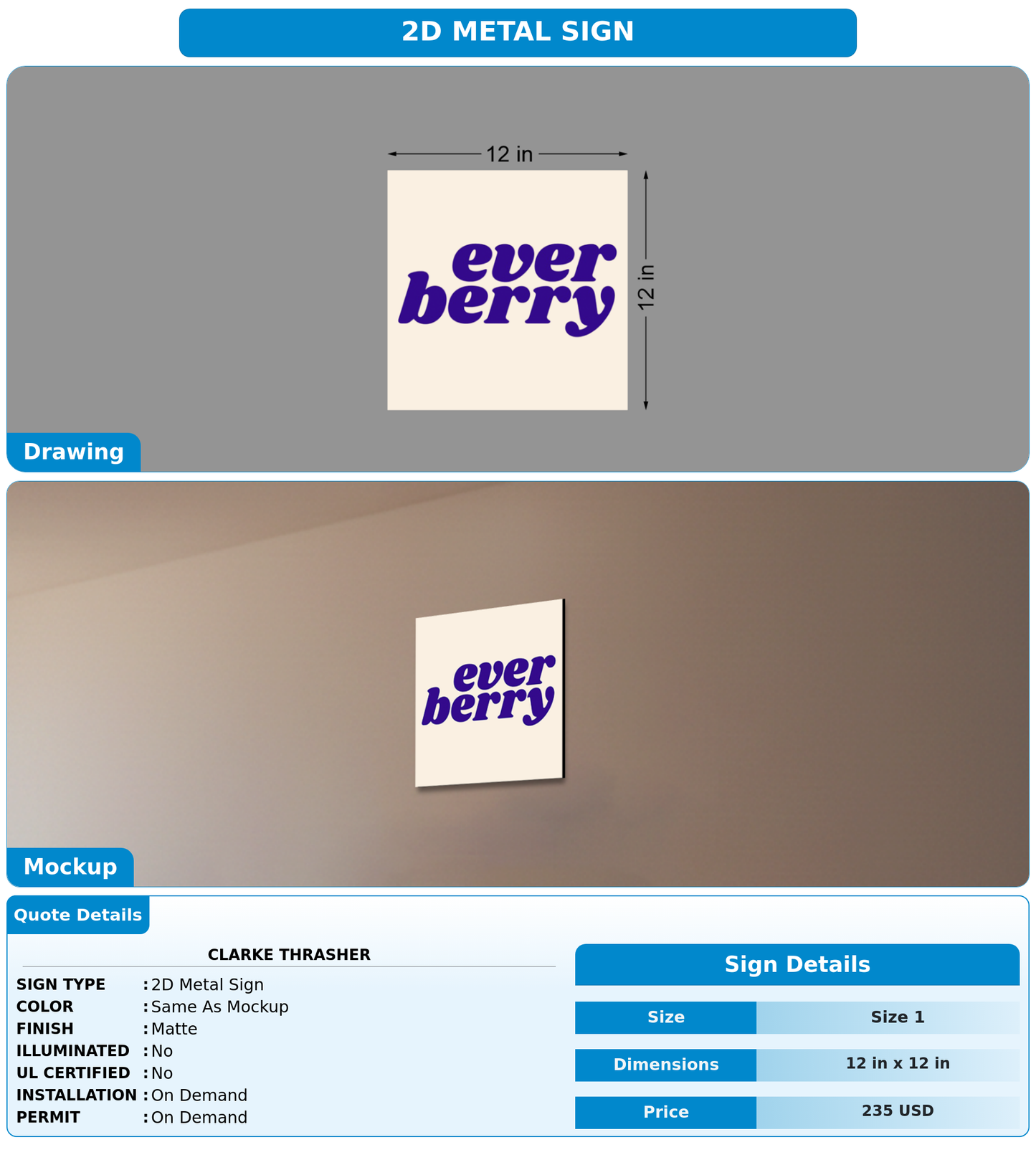 CUSTOM MOCKUP SIGN FOR Clarke Thrasher