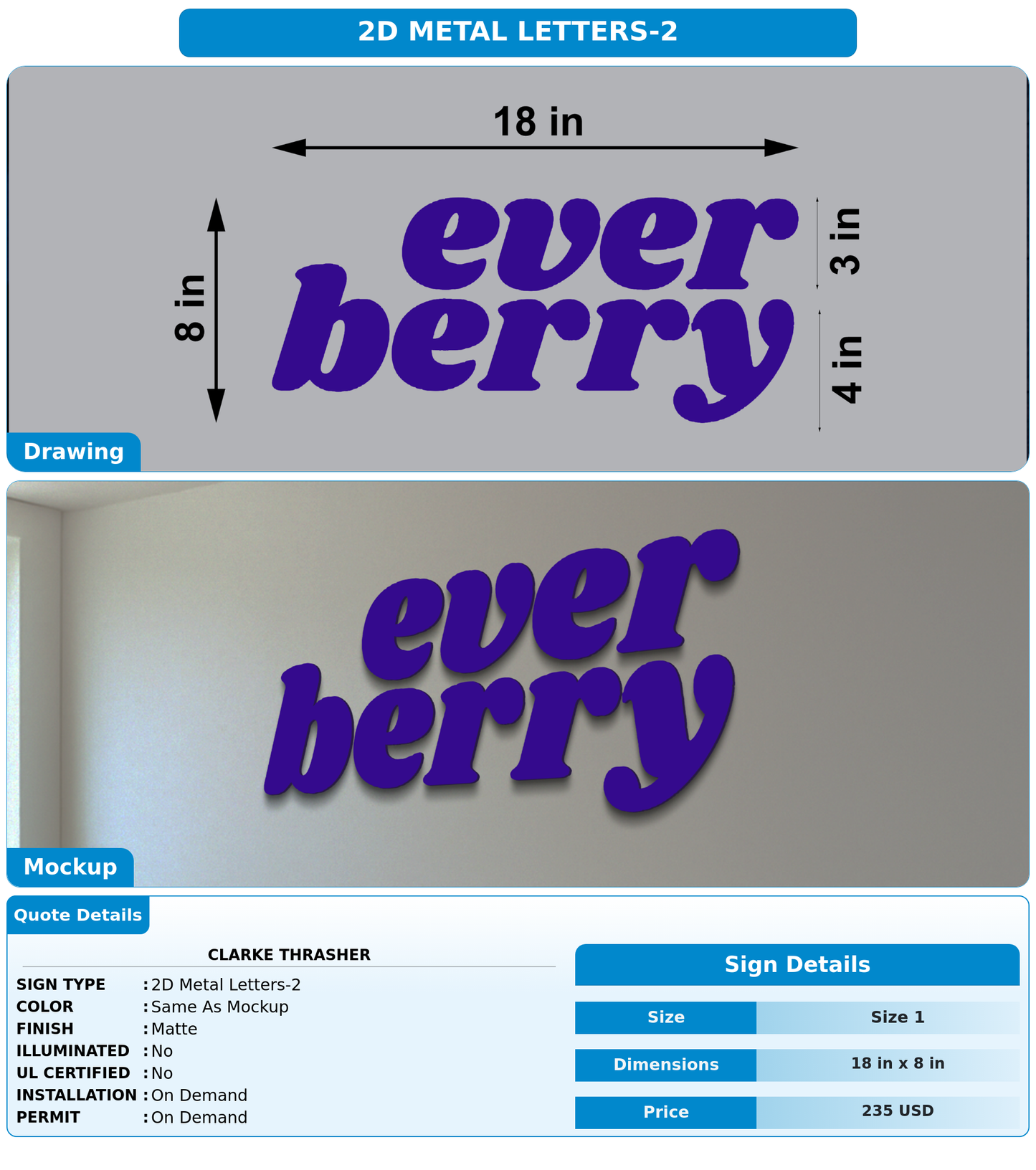 CUSTOM MOCKUP SIGN FOR Clarke Thrasher