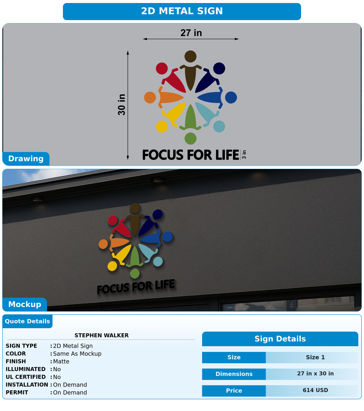 CUSTOM MOCKUP SIGN FOR Stephen walker