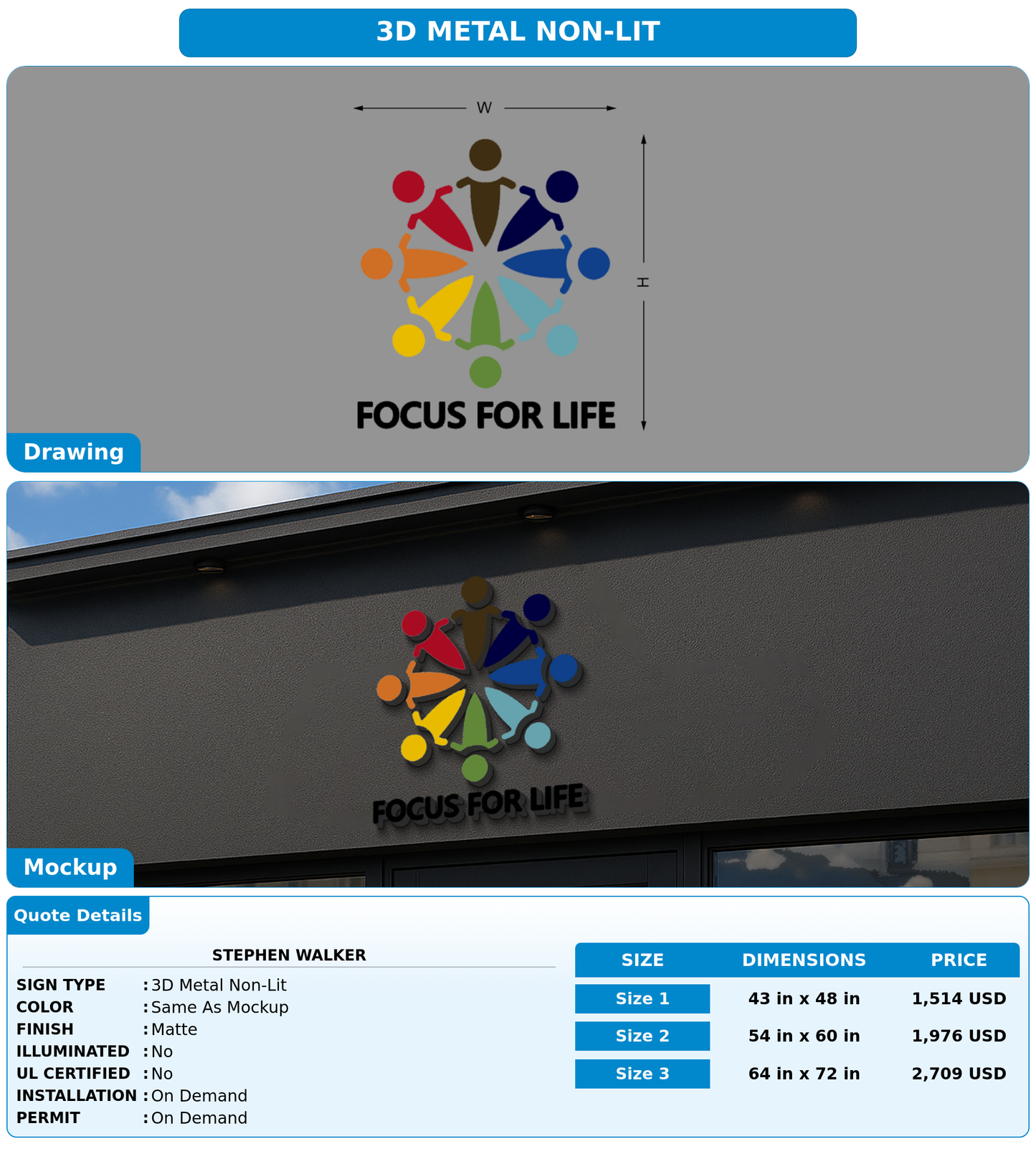 CUSTOM MOCKUP SIGN FOR Stephen walker